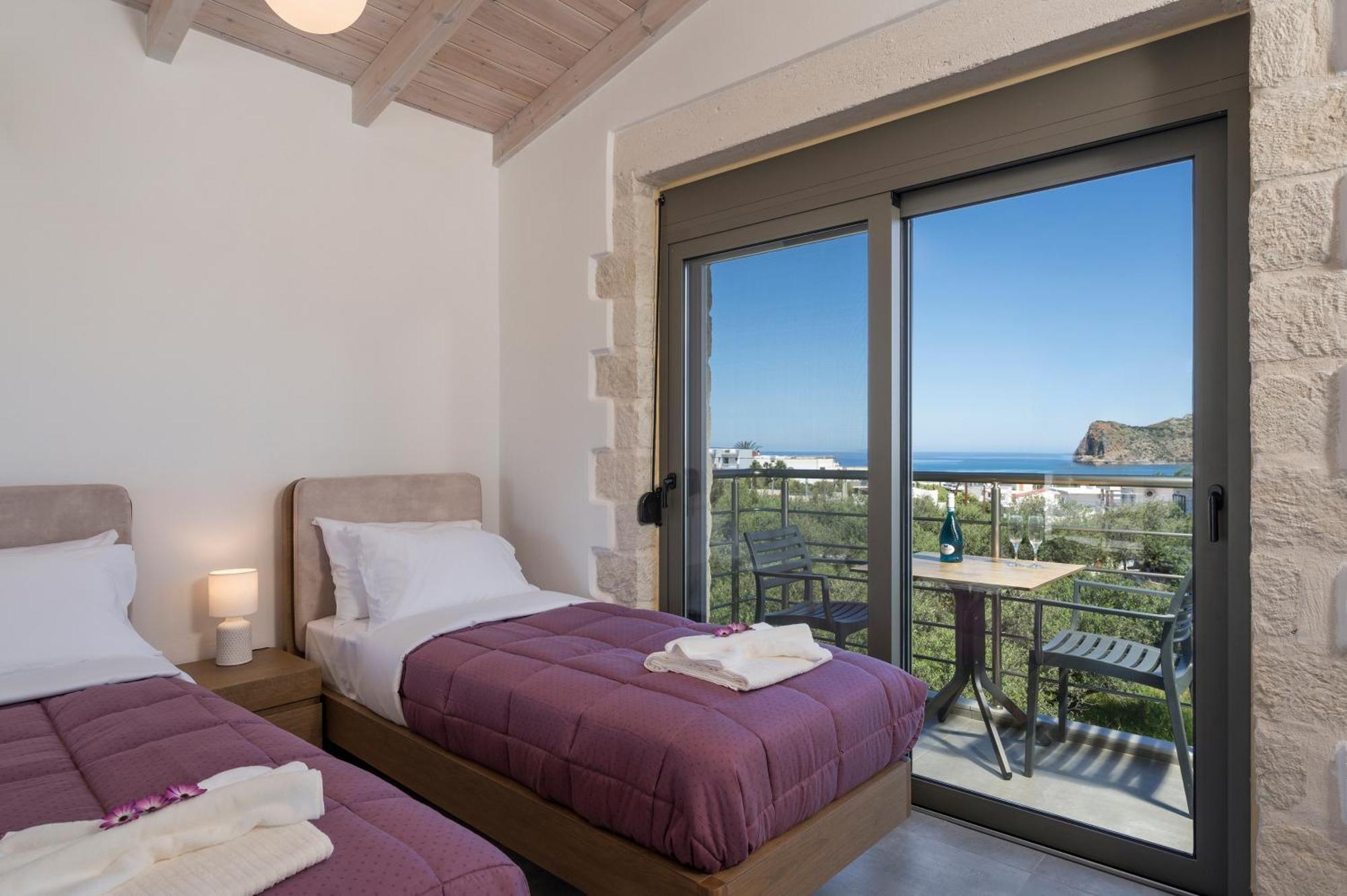 Sun Flower Villas With Sea View Agia Marina Exteriör bild