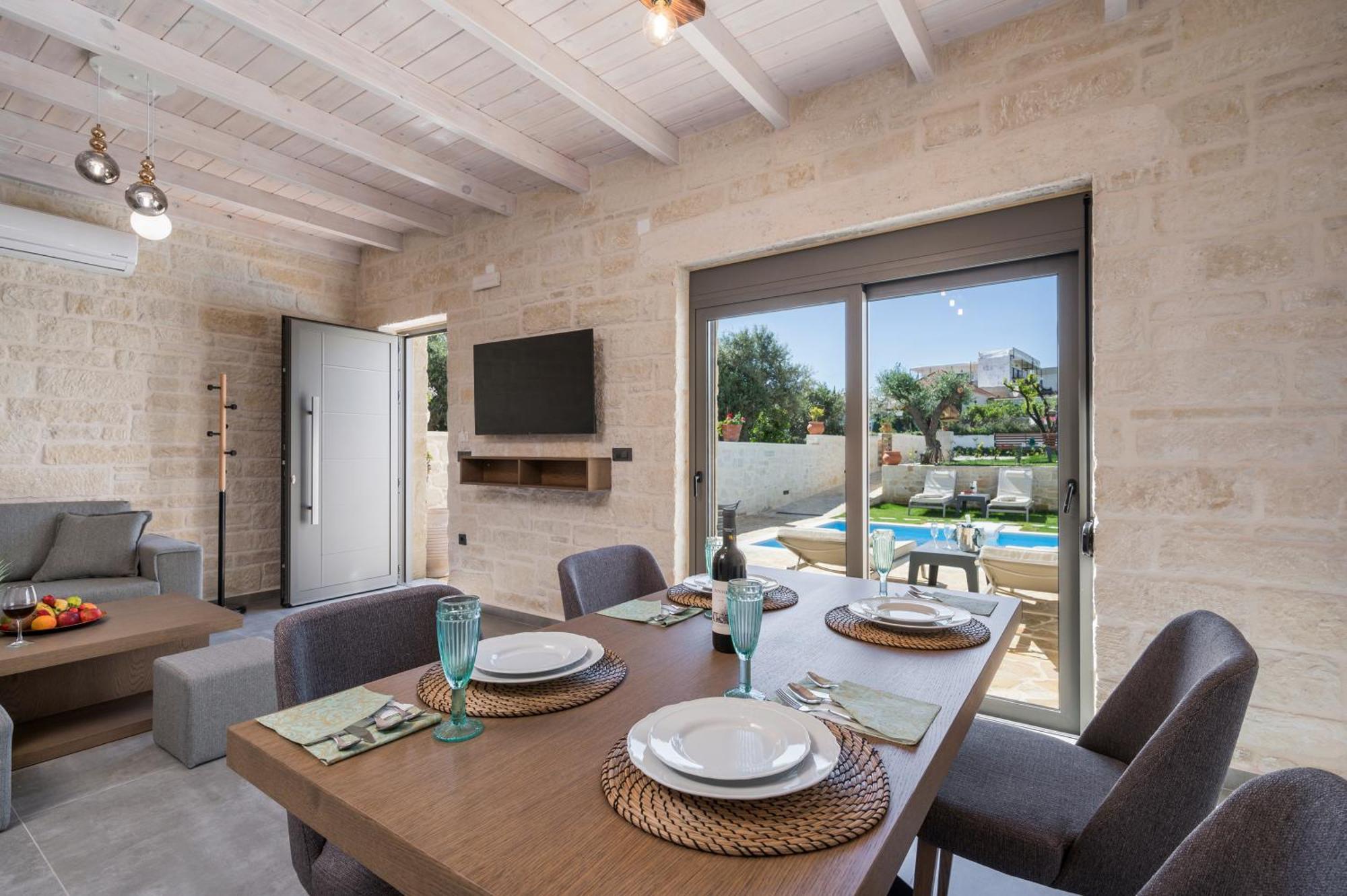 Sun Flower Villas With Sea View Agia Marina Exteriör bild