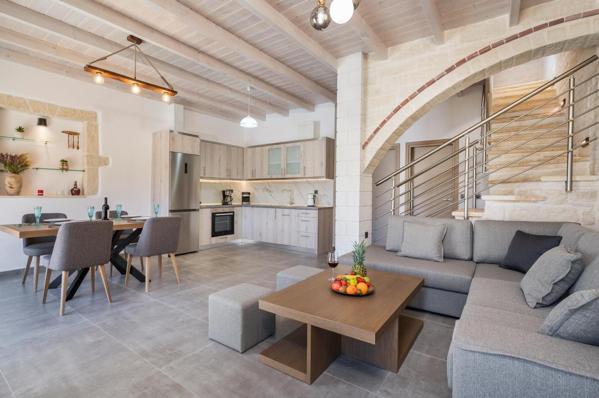Sun Flower Villas With Sea View Agia Marina Exteriör bild
