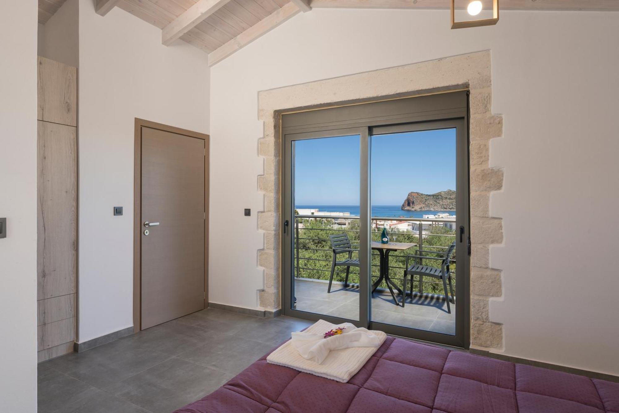 Sun Flower Villas With Sea View Agia Marina Exteriör bild