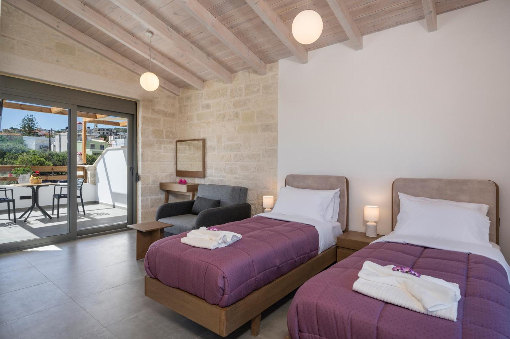 Sun Flower Villas With Sea View Agia Marina Exteriör bild