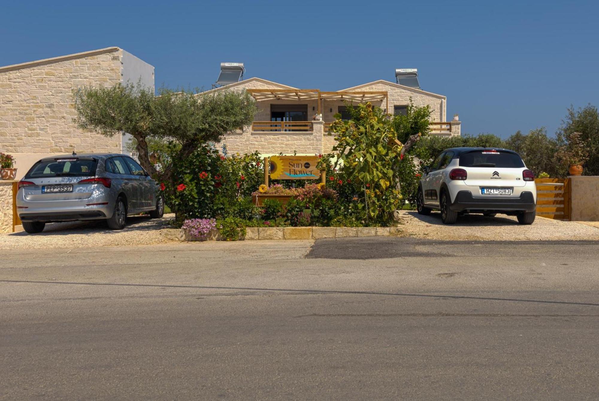 Sun Flower Villas With Sea View Agia Marina Exteriör bild