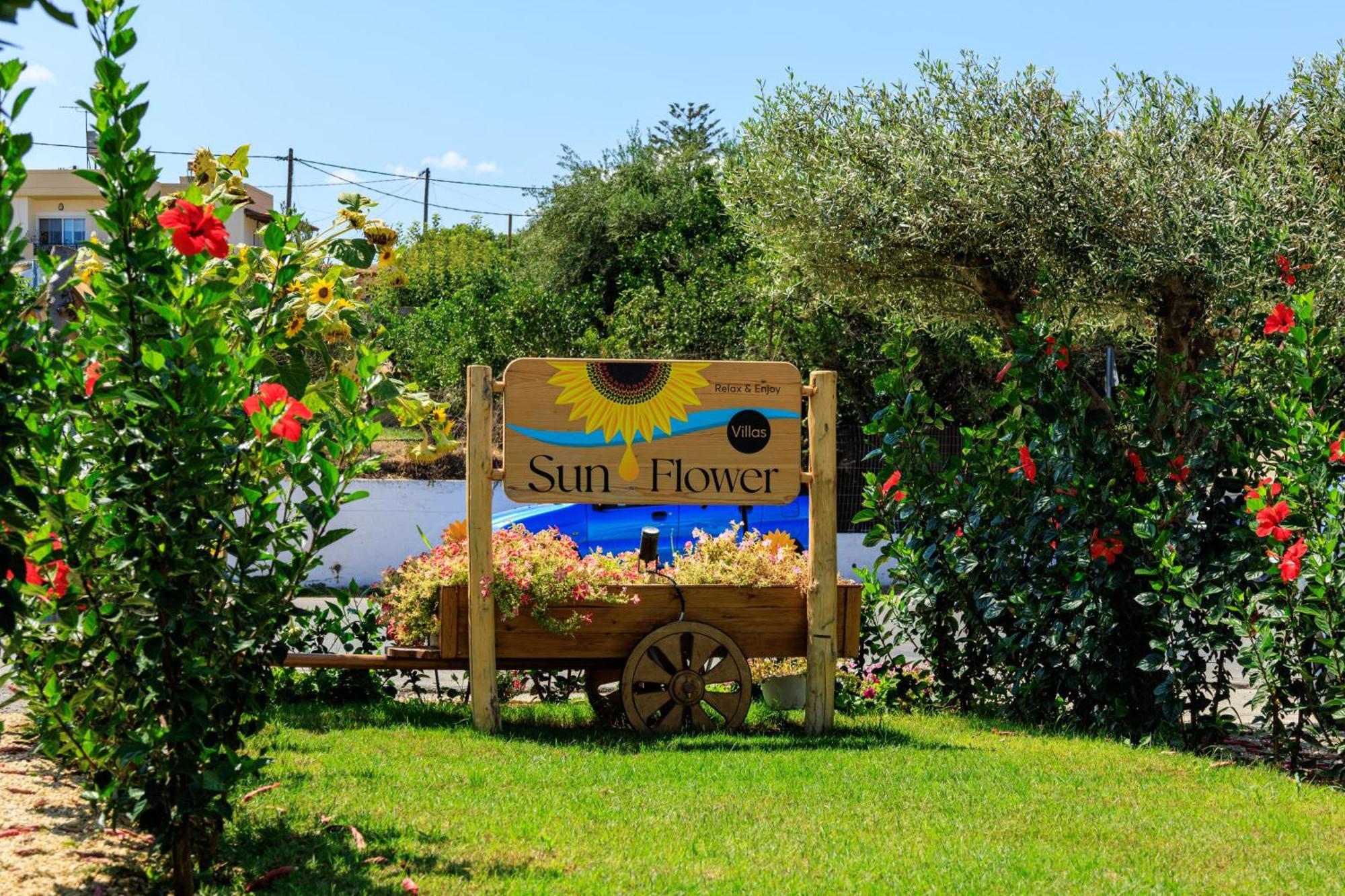 Sun Flower Villas With Sea View Agia Marina Exteriör bild