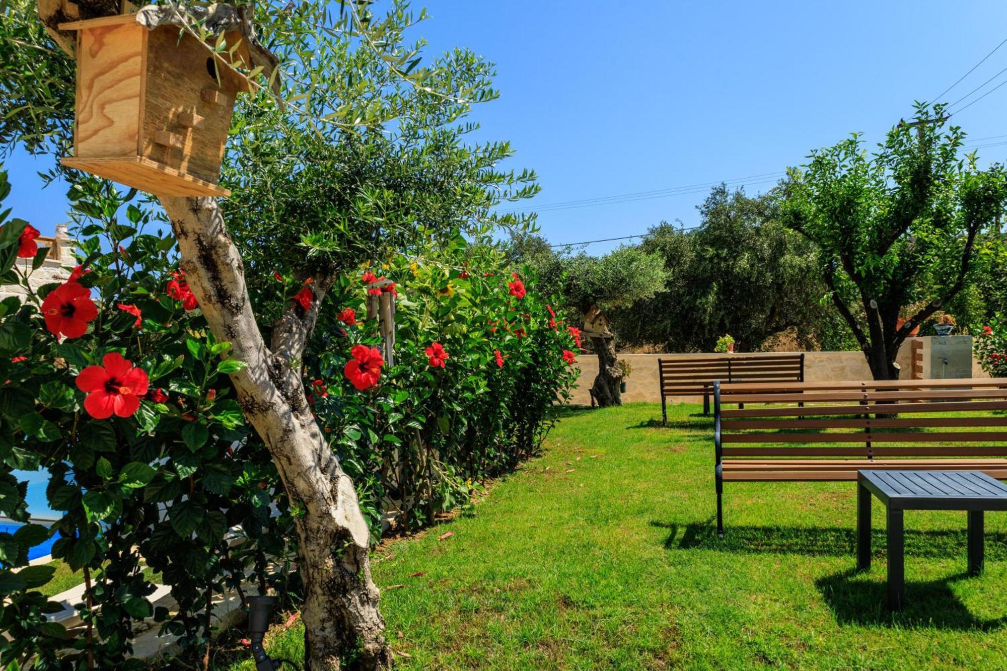 Sun Flower Villas With Sea View Agia Marina Exteriör bild